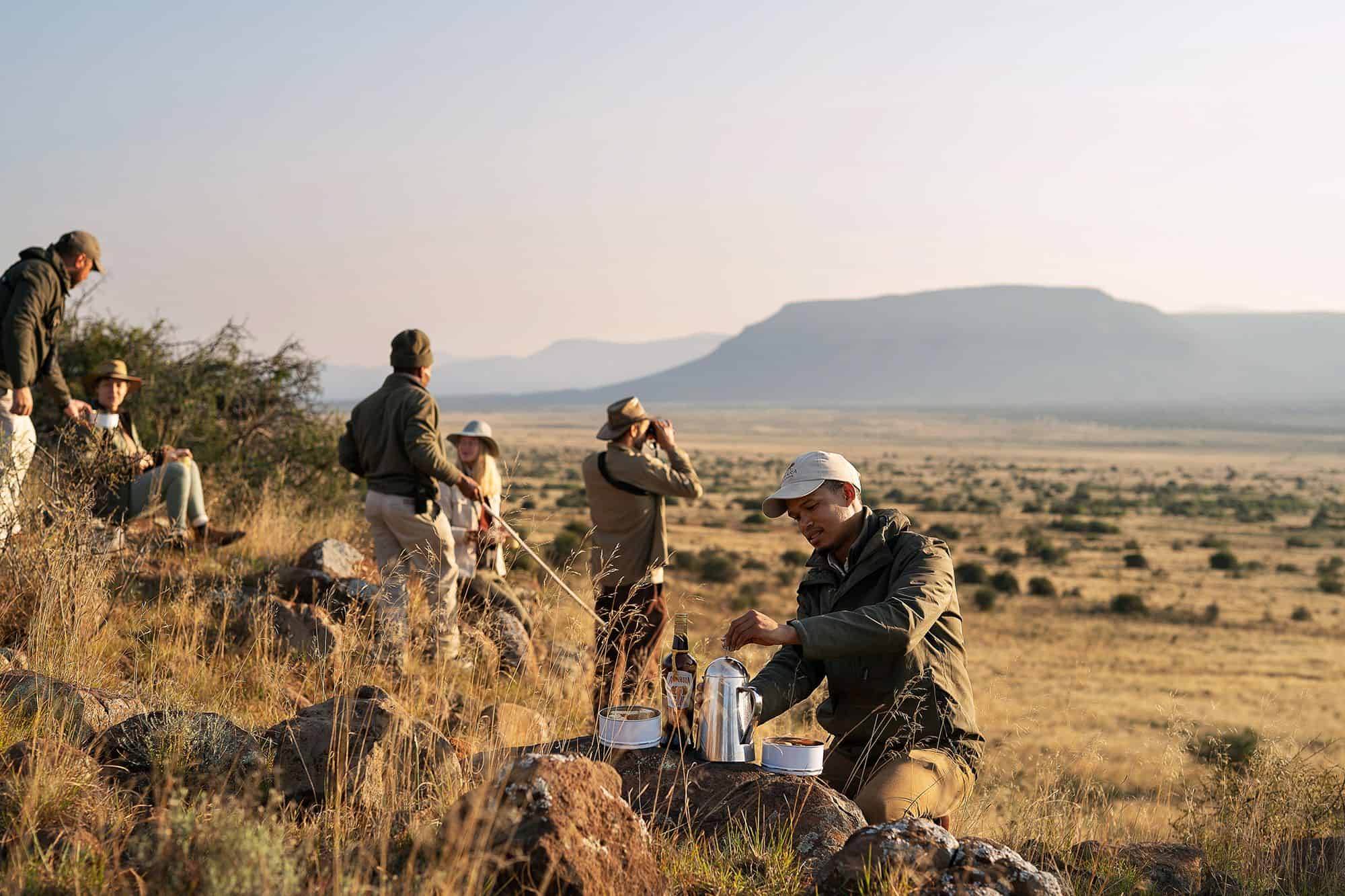 Samara-plains-camp-walking-safari-coffee-stop-honest-work-maike-mcneill